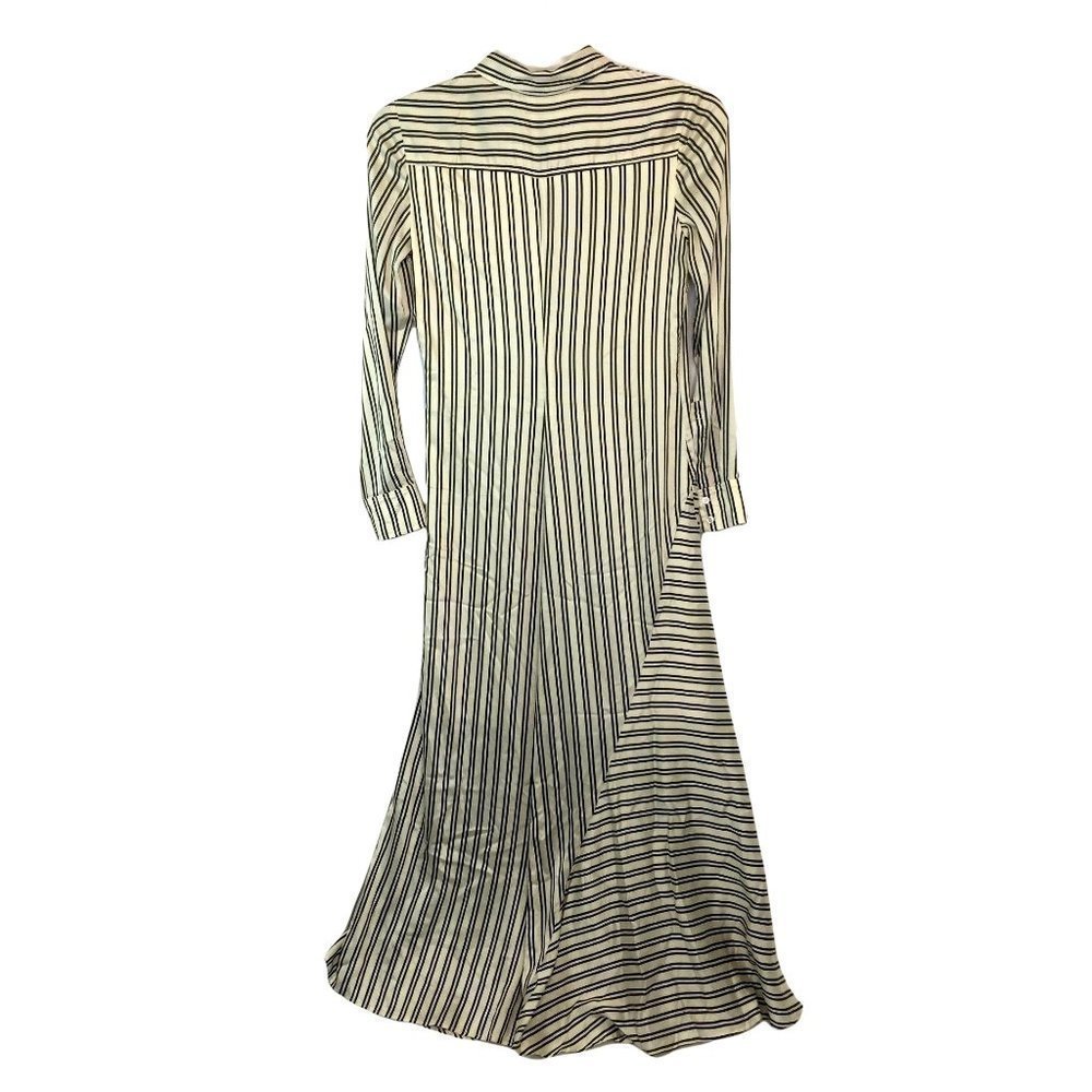 A.L.C. Long Shirt Dress Medium Black and Ivory Sample Set A6D0130 USA Womens - Picture 6 of 11